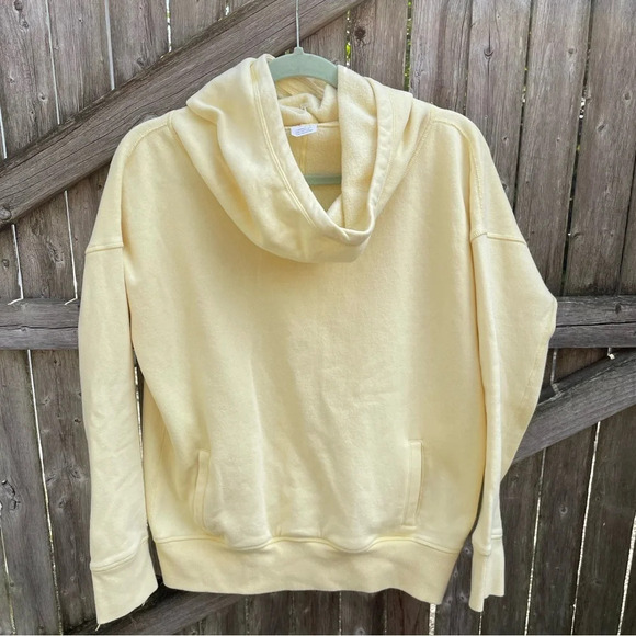 ZYIA ACTIVE YELLOW COWL NECK HOODIE - Picture 3 of 6